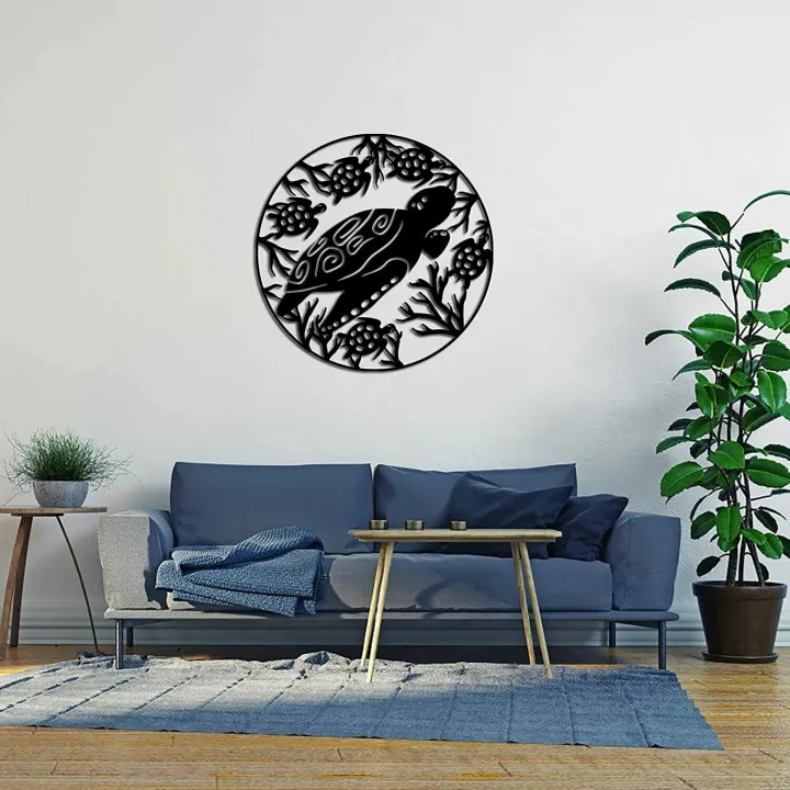 Sea Animal Metal Wall Art Sea Turtle Wall Sculpture Ocean Marine Life