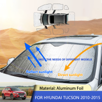 สำหรับ Hyundai Tucson Ix35 Elite LM 2010 ~ 2015 2013 2014 Full Coverage Windshields Sunshades Sun Protector Visors รถอุปกรณ์เสริม