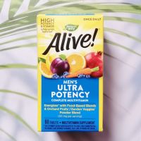 วิตามินรวม สำหรับผู้ชาย Alive! Once Daily Mens Multi-Vitamin 60 Tablets (Natures Way®)