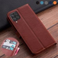 Luxury Flip book leather case on For Samsung Galaxy M32 Cover Samsung M32 case For Galaxy M32 m 32 Global 6.4in Soft TPU Cover Electrical Safety