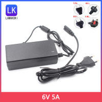 6โวลต์5A Power Adapter 6โวลต์5000MA สลับแหล่งจ่ายไฟชาร์จ DC Regulator 6V5A