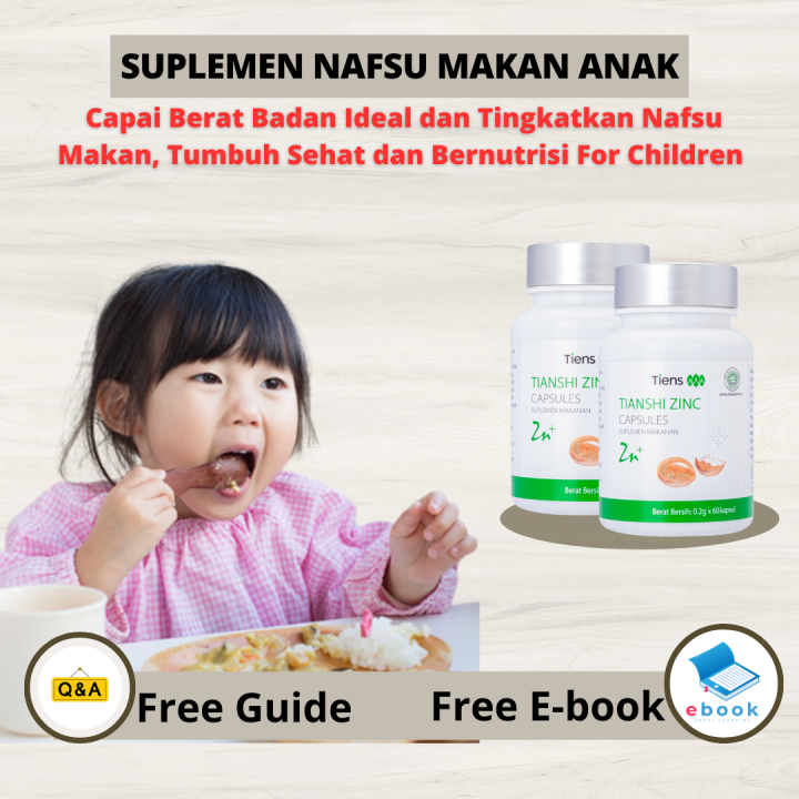 Vitamin tambah selera makan for children - Tianshi Zinc - tambah selera ...