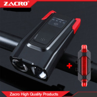 Zacro USB Sạc Thông Minh Đèn Pha Với Sừng 800 Lumen LED Bike Đèn 4000MAh thumbnail