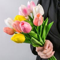 【LonlyDance】COD ดอกทิวลิป ทิวลิปปลอม Tulip Flower ดอกไม้ปลอม ทิวลิป พร้อพถ่ายรูป prop ดอกไม้ตกแต่งบ้าน มินิมอล โต๊ะทำงาน