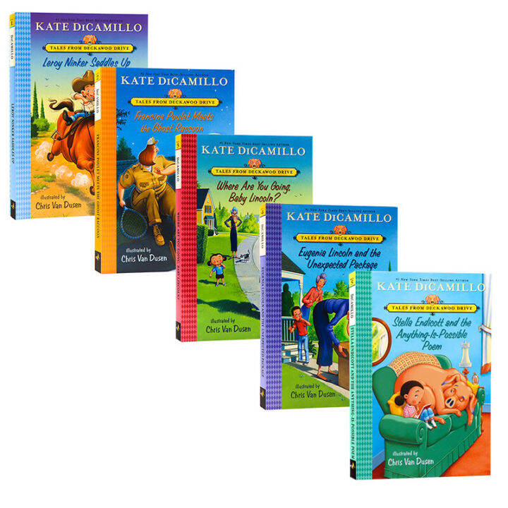 imported-english-original-and-genuine-tales-from-deckawoo-drive-5-books-for-sale-childrens-bridge-chapter-novel-kate-dicamillo-kate-dicamillos-wonderful-journey-with-edward