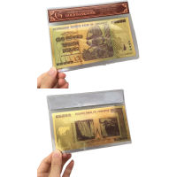 Kada ZIMBABWE Black Gold Foil 100 Trillion Commemorative Dollars Banknotes