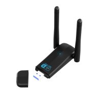 AC1300ไวไฟอะแดปเตอร์ Wifi USB Dual Band 2.4G 5G 1300 USB USB Wifi Mbps การ์ดเน็ตเวิร์กรับสัญญาณตัวส่งสัญญาณภาพและเสียงอุปกรณ์มีเดียเสาอากาศ RTL8812