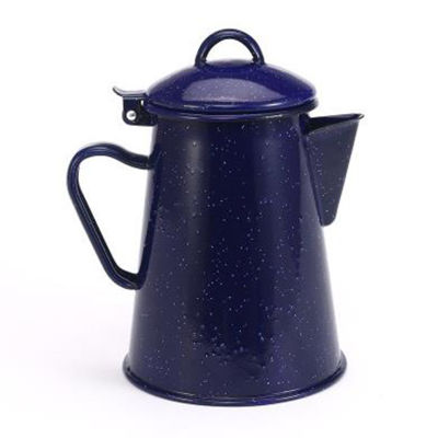 1.2L New American Style Enamel Handle Pot Blue Starry Hand Brew Coffee Pot Large Capacity Enamel Kettle Slight Flaws
