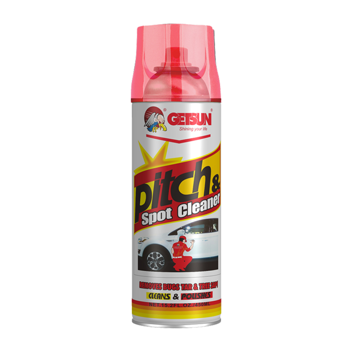 getsun-pitch-amp-spot-cleaner-น้ำยาขจัดคราบยางมะตอย-ขจัดคราบแมลง-และคราบยางไม้-สเปรย์ขจัดคราบยางมะตอย-450-ml