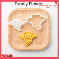 Family Flower Flash Sale ฮาโลวีนลูกแมวคุกกี้แม่พิมพ์ผีน่ารักการ์ตูนลูกแมวแมวรูปร่างเครื่องมืออบ