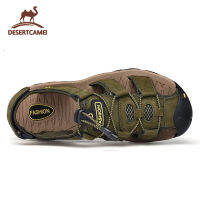 Desert Camel【Free Shipping】 ชายกลางแจ้งรองเท้ากีฬารองเท้าปกป้องนิ้วเท้าเดินป่ารองเท้ากีฬารองเท้าลุยน้ำรองเท้าหนัง