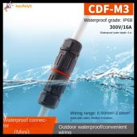 KECIFEIY5 โคมไฟติดเพดาน ผ่านตรง CDF-M3 2-3คอร์ สกรูอะแดปเตอร์ลวด ขั้วต่อกันน้ำ ขั้วต่อสายเคเบิลกันน้ำ ข้อต่อกันน้ำ ขั้วต่อไฟฟ้า