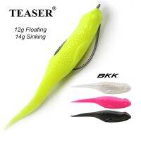 TEASER 12G 14G Tadpole กบตกปลา Lure ซิลิโคนเหยื่อจมหรือลอยล่อ BKK 9003 Crank Hook Swimbait Wolers