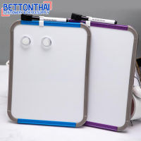 Deli 39154 Whiteboard กระดานไวท์บอร์ดขอบมน คละสี 1 ชิ้น ขนาด 279×216mm กระดานไวท์บอร์ด เครื่องเขียน ไวท์บอร์ด แม่เหล็ก