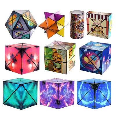 Shape Shifting Box Shape Shifting Fidget Puzzle Educational 3D Cube Sensory Toys Birthday Gift for Kids Children gaudily