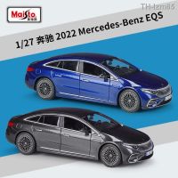 ? โมเดลรถ ของขวัญสำหรับเด็ก Meritor figure 1:27 Mercedes 2022 - Benz EQS simulation alloy toy car model