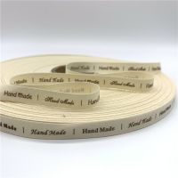 5yards/Lot 10mm Cotton Ribbon Handmade Design Printed Handmade Ribbons For Wedding Christmas Decoration DIY Sewing Fabric