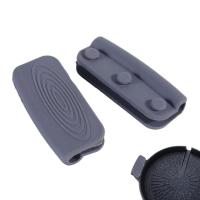 Anti-Scald Sleeves For Frying Cast Silicone Kitchen Tools Pot Ear Clip Pot Handle Cover Cookware Parts Non-Slip Grip Pots Pans