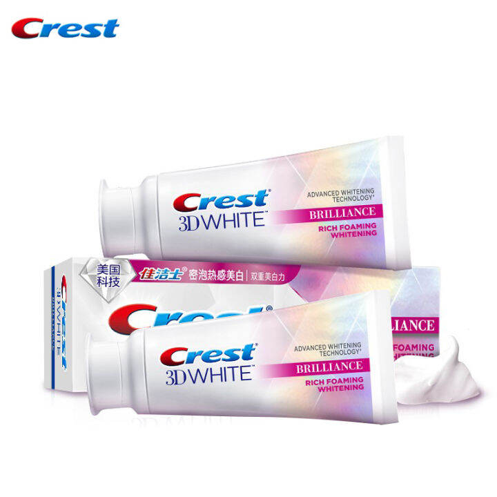 Original Crest 3D White Whitening Toothpaste Advanced Brilliance Rich