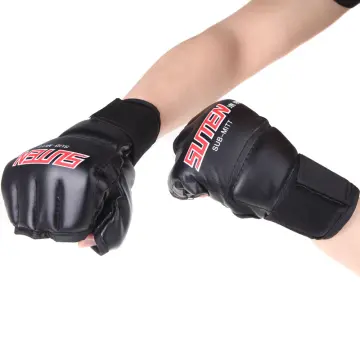 Boxing Bag 4ft Unfilled Heavy Punching Bag Sparring Training Sandbag with  Gloves Hand & Wrist & Ankle Guards