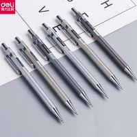 Deli Metal Mechanical Pencil 0.5/0.7mm Student Activity Pencil With Rubber Pen Core Painting Writing Pencil Children Stationery Wall Chargers