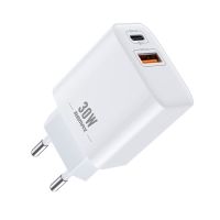 REMAX RP-U82 30W USB + USB-C/Type-C ที่ชาร์จความเร็วสูงอินเตอร์เฟซแบบคู่,ข้อกำหนด: ปลั๊ก EU (มีในสต็อก)