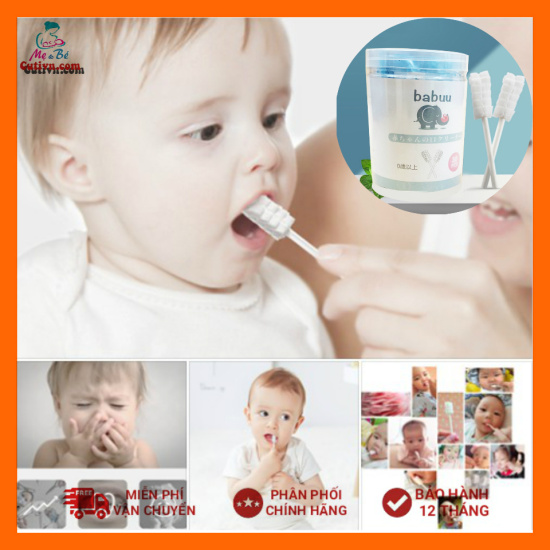 Gạc rơ lưỡi babuu vệ sinh răng miệng cho bé - ảnh sản phẩm 1