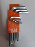 KOCKE Ball Hex Wrench L-Type 9 pcs set ประแจหกเหลี่ยม แบบสั้น ชุด9ตัว ประกอบด้วยขนนาด10มม, 8,6,5,4,3,2.5,2,1.5มิล ยี้ห้อ โคเซ่ จากตัวแทนจำหน่าย