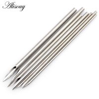 Alisouy 10pcs Sterilized Disposable Body Piercing Needles Surgical Steel Tattoo Supply Ear Nose Tongue Lip Navel Piercing Tools Electrical Connectors