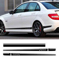 507แถบด้านข้าง D Ecals สำหรับ C63 AMG ฉบับสำหรับ Benz W204 C คลาส Stickers-3D คาร์บอนไฟเบอร์โยกแผงสติ๊กเกอร์