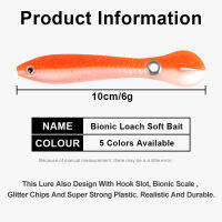 【cw】OBSESSION 6g 10cm 1pcs Loach Baits Bass Pike Trout Soft Fishing Bait Bouncing lure Simulation Bionic Silicone Tail Wobbler Lures 【hot】