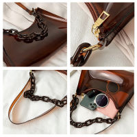 Solid Color Transparent Jelly Bag Ladies Bag Transparent Bag Fashion Candy Color Underarm Bag Shoulder Bag