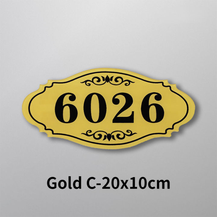 ป้ายประตูห้องพักโรงแรมเลขที่บ้านแบบกำหนดเองขนาด25x10ซม-ของตกแต่งที่อยู่ในบ้านดิจิตอล