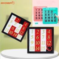 【CC】☍✓  Plastic Number Puzzles Kids Sliding 15 Tiles Logics Game Adults Early Educational Developing for Children