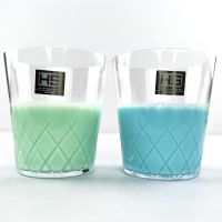 TSG Toyo Sasaki Enhanced Beveled Striped Rock Cup/Drink Cup 305ml (Imported from Japan)