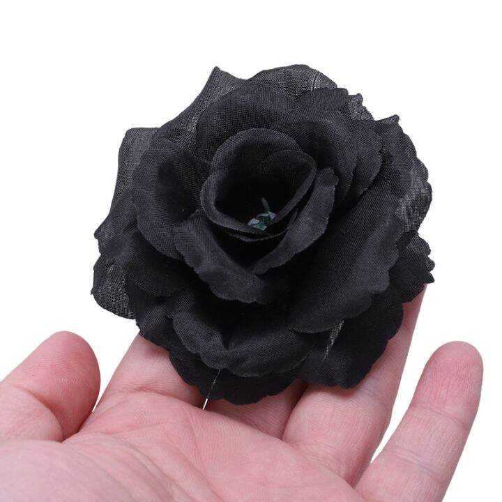 20-pcs-black-rose-artificial-silk-flower-party-wedding-house-office-garden-decor-diy