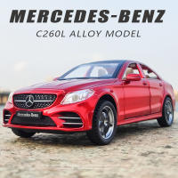 2021 New Diecast Model Cars 1:32 Alloy Miniature Benz C260L Metal Vehicle Pull Back for Childrens Gifts Collection Toy