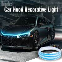 ’；【‘； Doordash Colorful LED Car Flowing Turn Signal Hood Light Daytime Running Lights Remote App RGB Stylish Guide Thin Strip Lamp