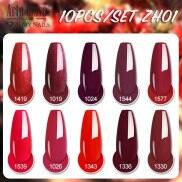 Arte Clavo 10 20PCS Gel Nail Set Popular Colors Polish In Winter Semi