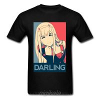 Harajuku Men T-shirt Darling In The Franxx Zero Two Tshirt Japan Anime Cotton Tops Tees Kawaii T Shirts Cosplay  OXEW