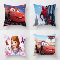 Pillowcase Cushion Cover Car S McQueen Sofia Princess Pillow case Cartoon Boy Girl Gift 40x40cm 45x45cm