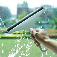 【CC】❦  Manual Cleaning Brushes Glass Mirror Cleaner with Silicone Holder Squeegee Window  Scraper