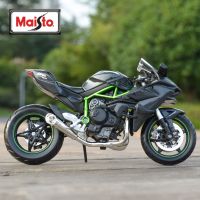 Oo 0 Maisto 1:12 Kawasaki Ninja H2 R Black Die Cast ยานพาหนะสะสมของเล่นแบบจำลองรถมอเตอร์ไซค์