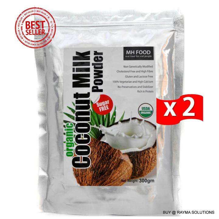 MH FOOD Organic Coconut Milk, Gluten Free, 300g (Twin Pack) Lazada