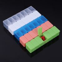 【YF】 7Day Pill Case Tablets Medicine Pills Box Travel Organizer Mini Storage Holder Weekly Tablet Splitters Container