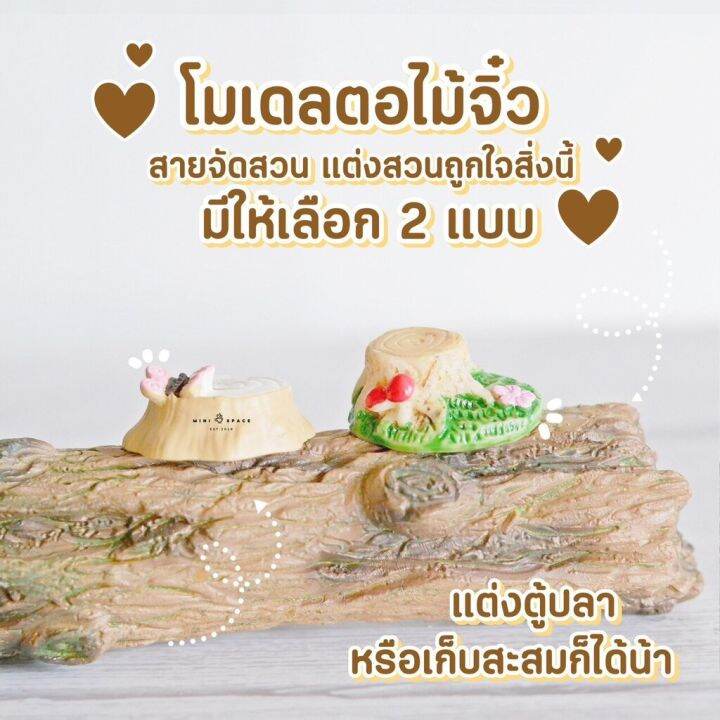 mini-timber-ตอไม้จิ๋ว-2-แบบ-อุปกรณ์แต่งสวน-อุปกรณ์จัดสวน