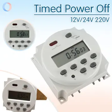 Timer Time Relay Switch AC/DC 12V 16A Programmable Digital Electric Weekly  7 Days Control For Home Appliance