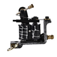 10 Wrap Coils Iron Liner Gun Tattoo Machine เครื่องสักโรตารี Professional Alloy Tattoo Machine Copper Coils Tattoo Machine Gun