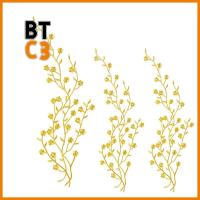 BTC3 โพลีเอสเตอร์ แพทช์ดอกไม้ ทองสีทอง ทอง applique แผ่นรีดติดดอกไม้ แพทช์ applique ดีไอวาย