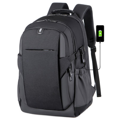 แล็ปท็อปเดินทางกระเป๋าเป้สะพายหลัง15นิ้วธุรกิจโรงเรียนวิทยาลัยกระเป๋าที่มีช่องทำงานคอมพิวเตอร์ USB กระเป๋าเป้สะพายหลังป้องกันการโจรกรรมสำหรับผู้ชาย Mochila